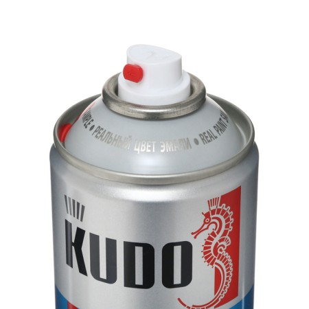 Enamel Kudo car repair "Red 1015", 520 ml, alkyd, aerosol KU-4090-3