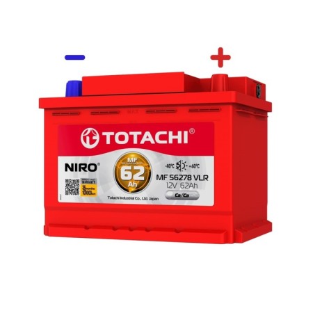 The battery Totachi Niro MF 56278 VLR, 62 Ah, reverse polarity