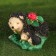 Garden figure "Hedgehog's mother with hedgehogs" 16x25x22cm