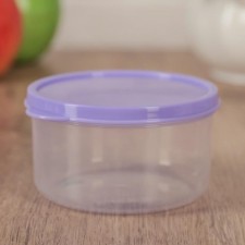 Container Round shares, food, 300 ml, lilac color