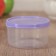 Container Round shares, food, 300 ml, lilac color