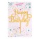 Topper "Happy Birthday", Golden Color