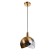 Lamp Bayerlux 1758/1GD E14 40W black and gold 20x20x24 cm