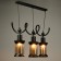 Lamp "Vigo" 3he27 40W black 63x15x80 cm