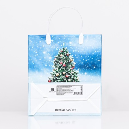 Package "Christmas tree in the snow", soft plastic, 26x23 cm 110 μm-1