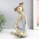 Souvenir Polystone "Baby with two tails" white-gold 21x13.5x26 cm