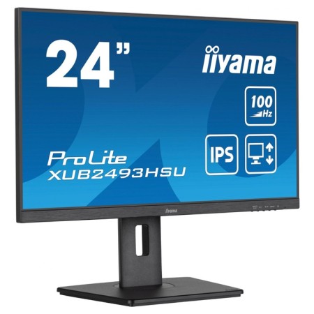 Monitor IIYAMA 23.8 "Prolite Xub2493HSU-B6 Black IPS LED 1MS 16: 9 HDMI M/M Matte Has Piv 107748-2