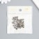 Beads Metal for creativity "micro" silver set 30 pcs 0.37x0.6x0.6 cm