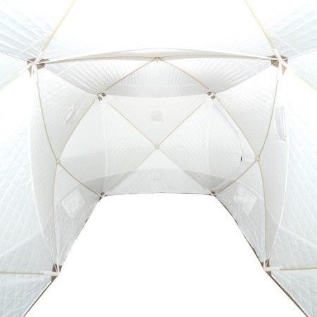 Tent Winter Cube of the Square "Premium" 4.2x2.1 m, 2 k, on the floor 8.8 sq.m, 3 layers, olive-5