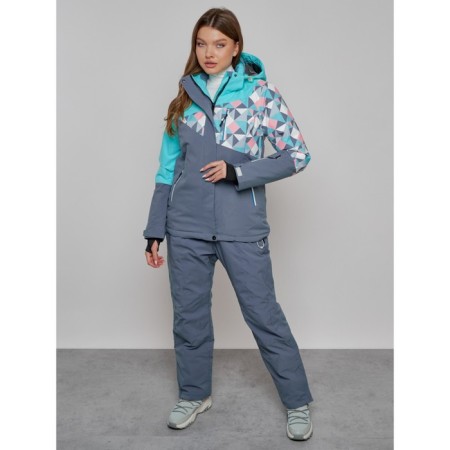 Ski suit, size 42, turquoise color-18