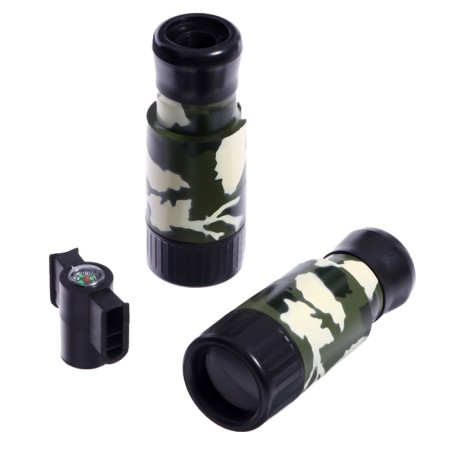 Binoculars have a collapsible “partisan”, with a compass, the color of a mix, in a package-5