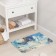 Bathroom mat “Cosmos”, 50 × 80 cm, blue color