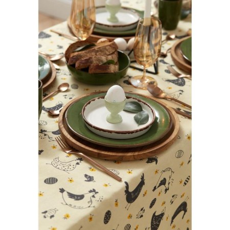 Easter tablecloth, shares of CHICKEN FARM 220x144 cm, 100% cotton, 164 g/m2-6