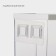 Container - a dispenser for storing bulk ricco, 11.8 × 9.5 × 19 cm, 1 l, white color