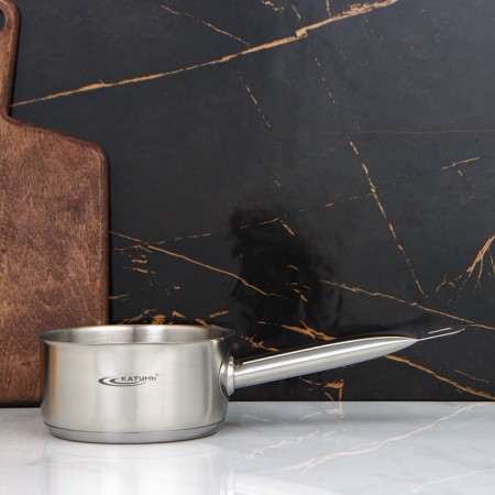 Bucket without a lid “catering”, 1 l, d = 14 cm, h = 7 cm, metal handle, with a heat distribution layer, induction-8
