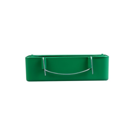 A hinged feeder - a drinker 4 x 6 x 15 cm, tray, plastic Greengo-3