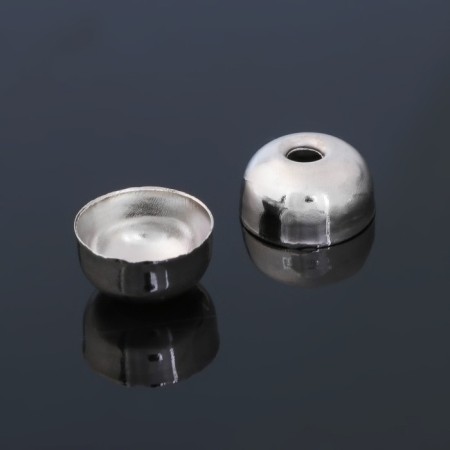 Container (set 20 pcs.) 10 × 6mm cm-297, silver color-1