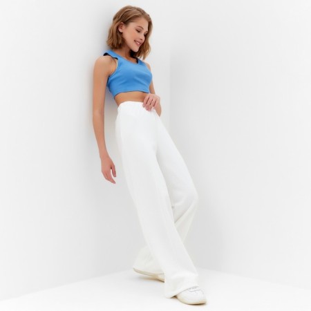 Women's pants Minaku: Casual Collection Ecrew color, rr 48-4