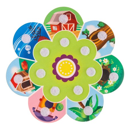Puzzle. Training circle with Velcro "Who lives where and who eats what?"-5