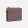 Women's wallet on the button, gray color