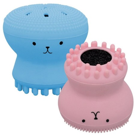 Brush to care for the face of the multi -cleansing multi -pushing, 5x5.5 cm, mix