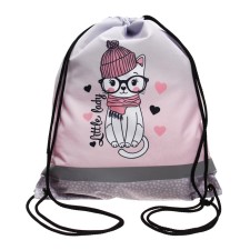 A bag for shoes 440 x 365 mm, Erich Krause, density 300D, with a reflective strip, Little Lady