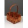 Wicker basket 23 x 16 x 8 cm, handle h = 12 cm, natural