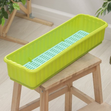 Box for flowers with a drainage grill, 9.5 l, color mix-10