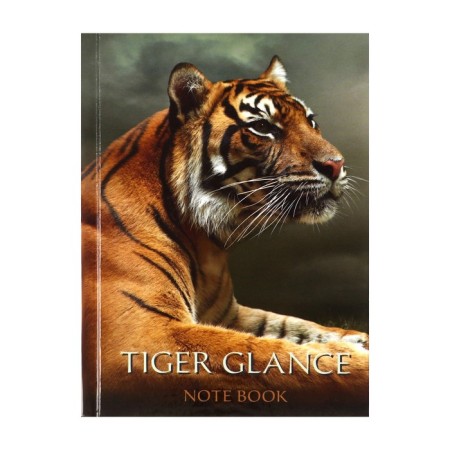 Notepad A6, 64 sheets in the Tiger cage, solid cover, offset unit