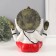 Polystone souvenir "Ganesha beige, in red trousers" 12x17.5x21 cm
