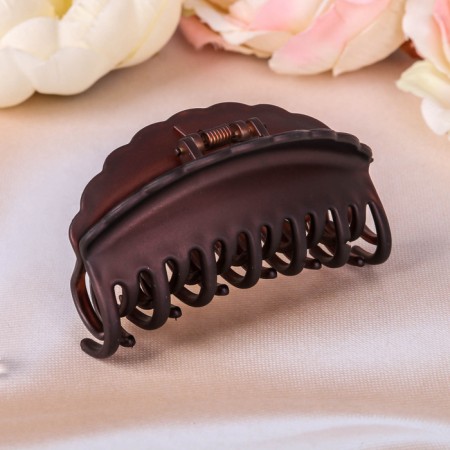 Hair crab "Double tooth" wave, 8 cm, mix