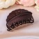 Hair crab "Double tooth" wave, 8 cm, mix