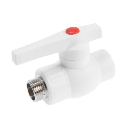 Ball the ball valfex, d = 20 x 1/2 ", external thread, combined, polypropylene
