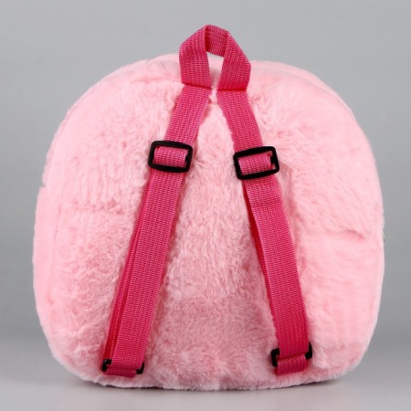 Baby plush backpack for the girl "Magic Fluff"-4