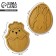 Menzhitsa, set of 2 pcs., Tree “Dishes: Easter animals”, hare 30x24 cm, chicken 30x24 cm.