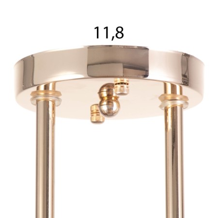Rafael chandelier 2x60W E27 gold 48x16x22.5cm-7