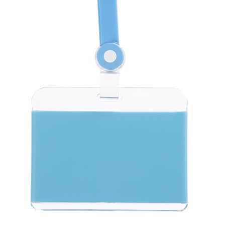 Horizontal badge 85 x 54 mm, erichkrause acrylic case, silicone tape, mix-2
