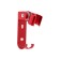 Bowl Holder Zein Z69, adjustable with hook, aluminum, red