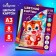 Cardboard of color A3, 8 sheets, 8 colors "Tiger", non -220 g/m2, in the folder