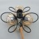 Chandelier 85220/6 E27 40W Black 52x52x53-83 cm Bayerlux