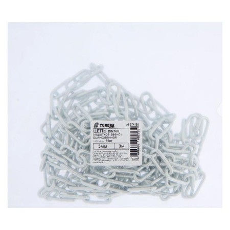 Crime -beam tundra chain Krep Din766, 3 mm, zinc, 3 m-1