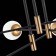 Ceiling Ceiling ST LUCE. SL1203.402.06. Limano. 6x40 watts, E27, 98.5x98.5x33.7 cm, bronze color, black