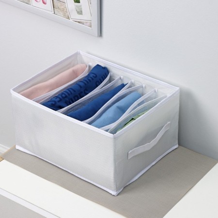 Organizer for storing linen "Arctic", 9 cells, 32 × 25 × 17 cm, white color