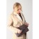 Bag-mixer on fastener, long belt, dark brown color