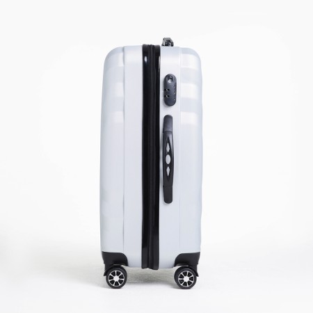 Middle suitcase 24 ”,“ Cartes factory ”, lightning department, code lock, 4 wheels, color gray color-2