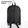 School textile school with a reflective sling, 38x29x11 cm, black