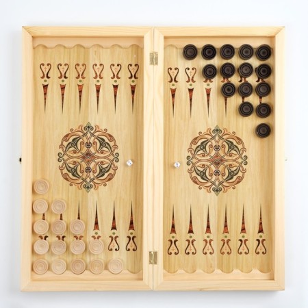 Board game 3 in 1 "Knight": chess, checkers, backgammon, 50 x 50 cm-3