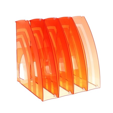 Paper tray Vertical Calligrata "Premium", 70mm, tinted red-2