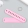 Tail of plastic "license plate" Pink 7x1.4x0.3 cm