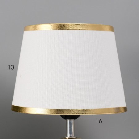 Traffic lamp with a lampshade Risalux "Drops", 1 × 40 W, E27, White/gold, 17 × 17 × 24 cm-5